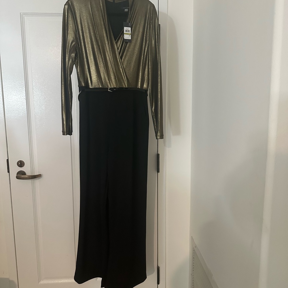 Gold and Black Women's overall brand new
